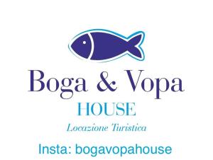 a logo for a yoga house with a fish at Boga & Vopa House in Savelletri di Fasano
