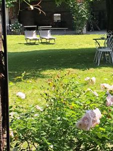 A garden outside Cascina La Commenda