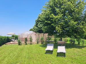 A garden outside Cascina La Commenda