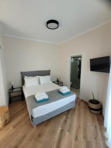 Posteľ alebo postele v izbe v ubytovaní Horizon Villa Almyrida