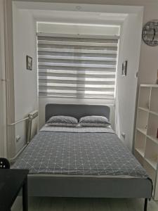 een bed in een kamer met een raam bij Quince in Bor