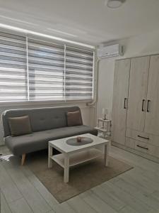 een woonkamer met een bank en een salontafel bij Quince in Bor