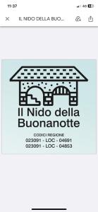 een screenshot van het nida delida belida blombota logo bij Il Nido della Buonanotte 2 pet friendly in Verona
