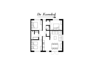 Půdorys ubytování Wertemerhoeve Vakantiewoningen