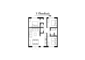 Půdorys ubytování Wertemerhoeve Vakantiewoningen