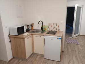 Kuchyň nebo kuchyňský kout v ubytování Apartman Skradin (nono)