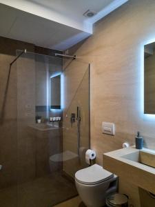 Koupelna v ubytování Solea Hotel