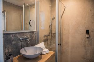 Koupelna v ubytování Hotel Pension Waldesruh