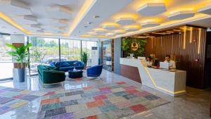 Uma área de estar em Luxury Airport Hotel By Zazzoni-İstanbul Airport