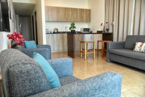 Kuchyň nebo kuchyňský kout v ubytování Byblostar Hotel