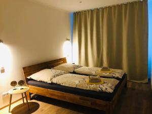 Katil atau katil-katil dalam bilik di Ferienbungalow mit Terrasse - Familie Kader