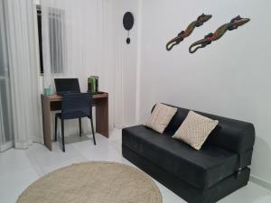 Χώρος καθιστικού στο SEA TOWER 204 -Duplex Beira-Mar/quarto climatizado