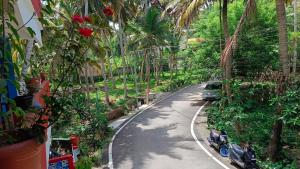 Aed väljaspool majutusasutust Abhi's cafe avaduthura kovalam