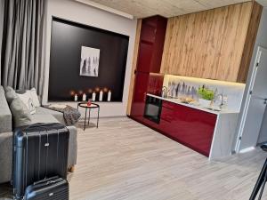 Χώρος καθιστικού στο Apartamenty SAUNA BANIA