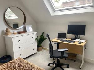 Open plan modern house with private garden