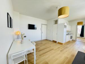 Kuchyň nebo kuchyňský kout v ubytování aday - Green Light Apartment Suite in the center of Hjorring