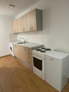 Kuchyň nebo kuchyňský kout v ubytování Malina apartman + 13 fotografií