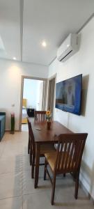 TV a/nebo společenská místnost v ubytování Appartement costa mar martil