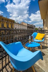 Balkón alebo terasa v ubytovaní Kazimierz Friendhouse Apartments