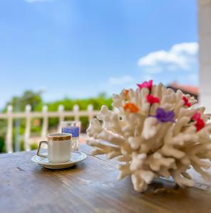 Ein Balkon oder eine Terrasse in der Unterkunft Abelia Otel