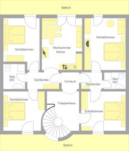 Majutuskoha Ferienwohnung Amann korruse plaan