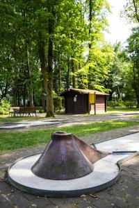 Ein Garten an der Unterkunft Thermalhotel Kemper