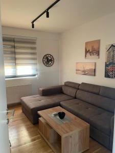 Posezení v ubytování luxury Pool Apartment Jagodina