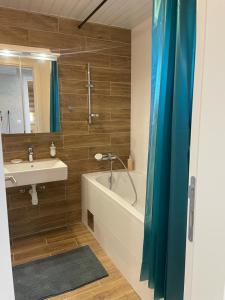 Koupelna v ubytování luxury Pool Apartment Jagodina