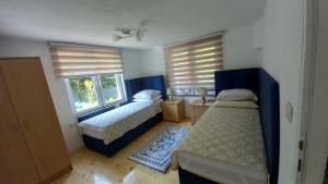 Ένα ή περισσότερα κρεβάτια σε δωμάτιο στο Vila Ejna , Misevici