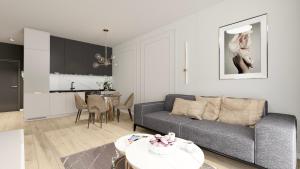 Χώρος καθιστικού στο Apartament z basenem Polanki Aqua D306