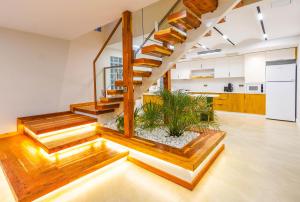 Kuchyň nebo kuchyňský kout v ubytování Likya Gardens Hotel