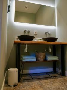 Vonios kambarys apgyvendinimo įstaigoje Bed & Breakfast Udens Buiten