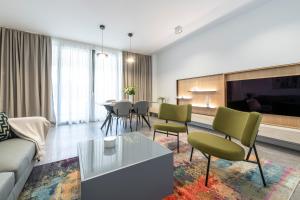 O zonă de relaxare la Luxury Apartments Mazza -Leonarda