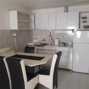 Kuchyň nebo kuchyňský kout v ubytování Apartmani Nis