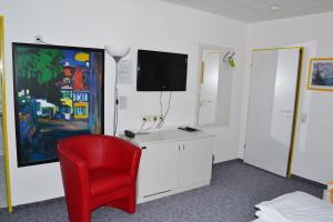 TV a/nebo společenská místnost v ubytování Hotel Relax