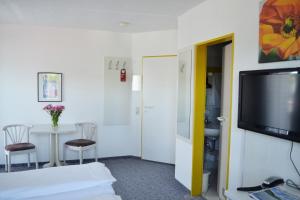 TV a/nebo společenská místnost v ubytování Hotel Relax