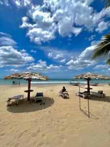 ชายหาดของโรงแรมหรือชายหาดที่อยู่ใกล้ ๆ