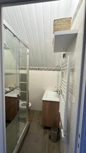 Ett badrum på Appartement Chalet Pra Loup