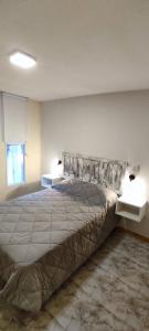 a bedroom with a large bed with two night stands at Solaire Apart in Ciudad Lujan de Cuyo