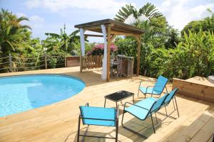 The swimming pool at or close to L Orchidée Bleue, bas de villa, vue mer, piscine privée