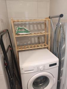 a washer and dryer in a small room at Ada suit in Kas