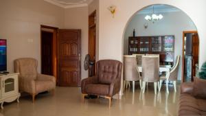 Posezení v ubytování The Terrace Villa