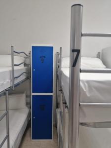 Postel nebo postele na pokoji v ubytování Albergue El Templarin