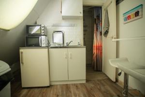 A kitchen or kitchenette at Centro Apartman
