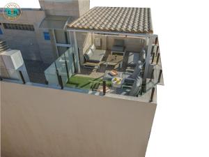 an aerial view of a house with a patio at Luxury Home Poseidon in Málaga