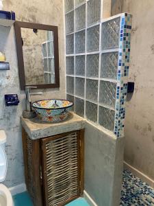 Kylpyhuone majoituspaikassa Chakana Lofts