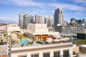 a view of the city from the roof of a building at AC Hotel by Marriott San Diego Downtown Gaslamp Quarter in San Diego