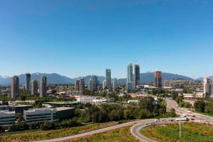 a view of a city with skyscrapers at Delta Hotels by Marriott Burnaby Conference Centre in Burnaby