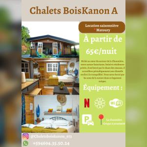 un folleto para una unidad de especialistas de una casa en Chalets BOISKANON A, en Matoury