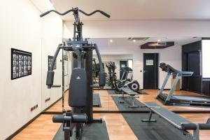 Fitness centrum a/nebo fitness zařízení v ubytování Hotel Lisboa